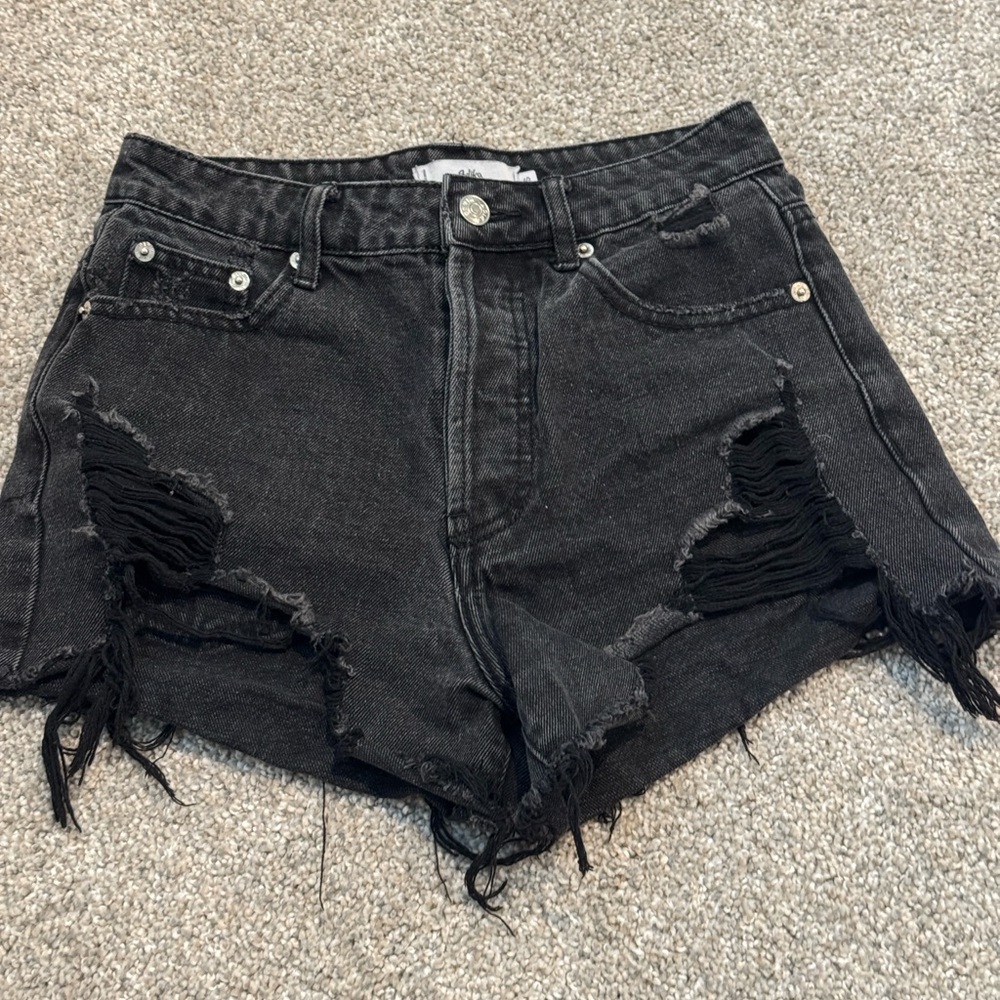 High Waist Denim Shorts